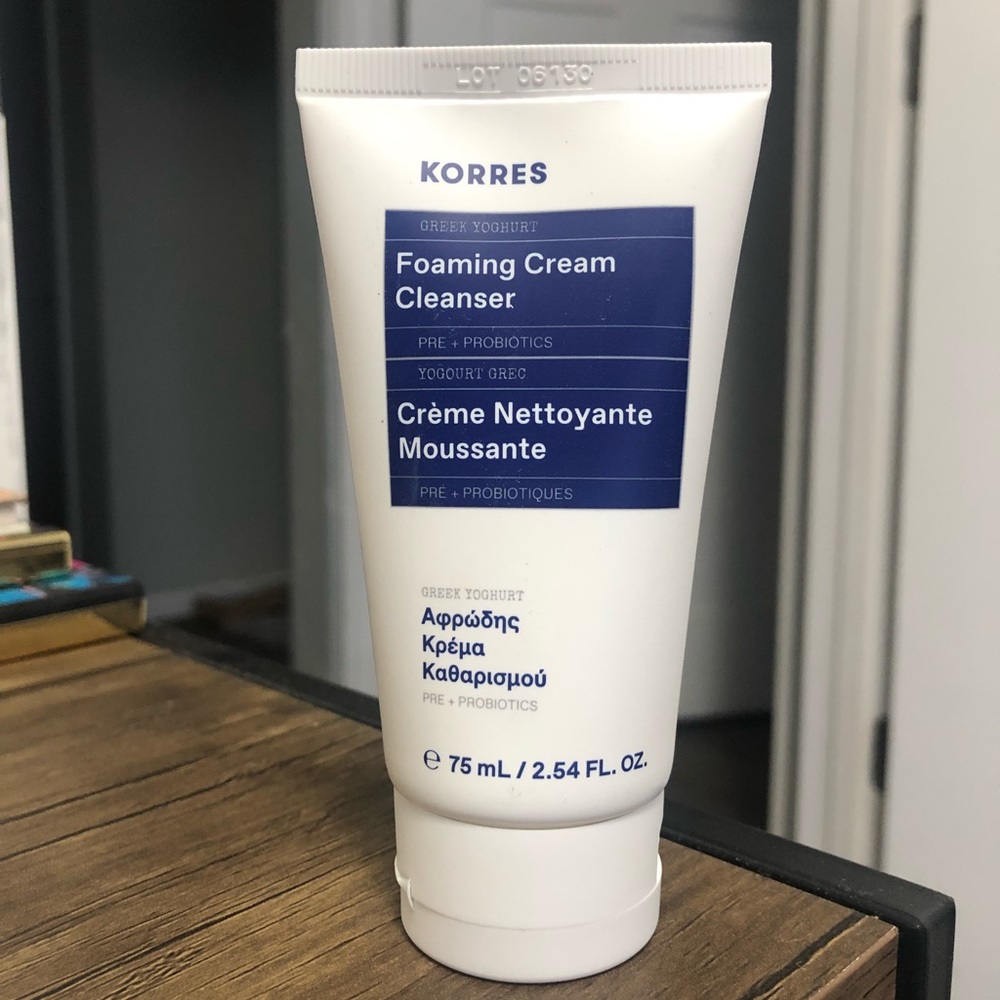 Korres Yoghurt Foaming Cream Cleanser, Travel Size